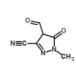 CAS#: 142966-21-0, 4-Formyl-1-Methyl-5-Oxo-4,5-Dihydro-1H-Pyrazole-3-Carbonitrile