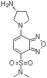 CAS#: 143112-49-6, 7-[(3R)-3-Amino-1-Pyrrolidinyl]-N,N-Dimethyl-2,1,3-Benzoxadiazole-4-Sulfonamide