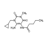 CAS#: 143148-55-4, N-[6-Amino-1-(Cyclopropylmethyl)-3-Methyl-2,4-Dioxo-1,2,3,4-Tetrahydro-5-Pyrimidinyl]Pentanamide