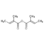 CAS 登录号：14316-68-8， (2E)-2-甲基-2-丁烯酸酐