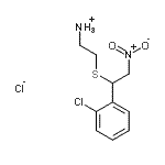 CAS#: 1432-75-3, 2-{[1-(2-Chlorophenyl)-2-Nitroethyl]Sulfanyl}Ethanamine Hydrochloride (1:1)