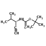 CAS#: 143327-78-0, 2-Methyl-2-Propanyl [(3S)-4-Methyl-1-Pentyn-3-Yl]Carbamate