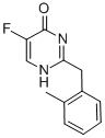 CAS 登录号：143328-93-2， 5-氟-2-[(2-甲基苯基)甲基]-3H-嘧啶-4-酮