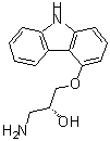 CAS 登录号：143412-41-3， (2R)-1-氨基-3-(9H-咔唑-4-基氧基)-2-丙醇