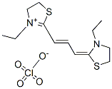 CAS 登录号：14350-47-1， 3-乙基-2-[3-(3-乙基噻唑烷-2-亚基)丙-1-烯基]-4,5-二氢噻唑鎓高氯酸盐