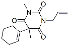 CAS 登录号：14357-94-9， 3-烯丙基-5-(1-环己烯-1-基)-1,5-二甲基巴比妥酸