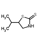CAS 登录号：1437-93-0， 5-异丙基-1,3-噻唑烷-2-硫酮