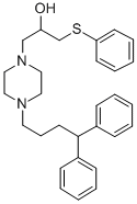 CAS#: 143760-04-7, 1-[4-[4,4-Di(Phenyl)Butyl]Piperazin-1-Yl]-3-Phenylsulfanylpropan-2-Ol
