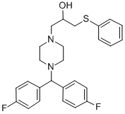 CAS#: 143760-06-9, 1-[4-[Bis(4-Fluorophenyl)Methyl]Piperazin-1-Yl]-3-Phenylsulfanylpropan-2-Ol
