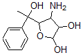 CAS 登录号:143873-68-1, 4-氨基-5-(1-羟基-1-苯基乙基)四氢呋喃-2,3-二醇