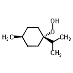 CAS 登录号：143970-14-3， 反式-1-异丙基-4-甲基环己基氢过氧化物