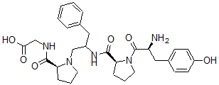 CAS 登录号：143984-57-0， 2-[[(2S)-1-[2-[[(2S)-1-[(2S)-2-氨基-3-(4-羟基苯基)丙酰]吡咯烷-2-羰基]氨基]-3-苯基丙基]吡咯烷-2-羰基]氨基]乙酸