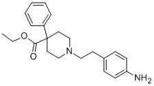 CAS 登录号：144-14-9， 1-[2-(4-氨基苯基)乙基]-4-苯基哌啶-4-羧酸乙酯