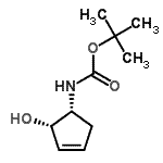 CAS#: 144019-37-4, 2-Methyl-2-Propanyl [(1R,2S)-2-Hydroxy-3-Cyclopenten-1-Yl]Carbamate