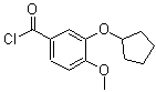 CAS 登录号：144036-19-1， 3-(环戊基氧基)-4-甲氧基苯甲酰氯