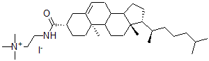 CAS#: 144108-31-6, 2-[[(3S,10R,13R,17R)-10,13-Dimethyl-17-[(2R)-6-Methylheptan-2-Yl]2,3,4,7,8,9,11,12,14,15,16,17-Dodecahydro-1H-Cyclopenta[a]Phenanthrene-3-Carbonyl]Amino]Ethyl-Trimethylazanium Iodide