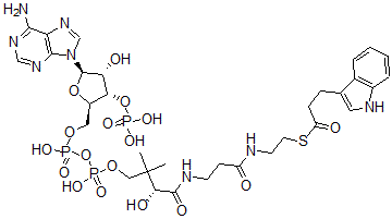 CAS#: 144319-97-1, S-[2-[3-[[(2R)-4-[[[(2R,3S,4R,5R)-5-(6-Aminopurin-9-Yl)-4-Hydroxy-3-Phosphonooxyoxolan-2-Yl]Methoxy-Hydroxyphosphoryl]Oxy-Hydroxyphosphoryl]Oxy-2-Hydroxy-3,3-Dimethylbutanoyl]Amino]Propanoylamino]Ethyl] 3-(1H-Indol-3-Yl)Propanethioate