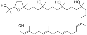 CAS#: 144376-63-6, (2E,6E,10E,14E)-30-[5-(2-Hydroxypropan-2-Yl)-2-Methyloxolan-2-Yl]-3,7,11,15,19,23,27-Heptamethyltriaconta-2,6,10,14-Tetraene-1,19,23,27-Tetrol