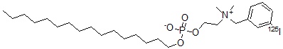 CAS#: 144774-69-6, Hexadecyl-2-(N,N-dimethyl-N-(m-iodobenzyl)ammonium) ethyl phosphate