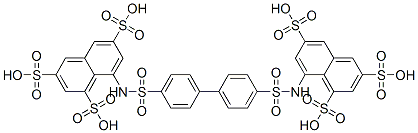 CAS 登录号：144790-67-0， 8-[[4-[4-[(3,6,8-三磺基萘-1-基)氨基磺酰基]苯基]苯基]磺酰基氨基]萘-1,3,6-三磺酸