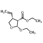 CAS#: 144874-83-9, Ethyl (2R,3S,4R)-2-Ethoxy-4-Vinyltetrahydro-3-Furancarboxylate