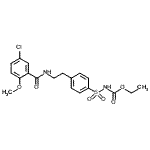 CAS#: 14511-59-2, Ethyl [(4-{2-[(5-Chloro-2-Methoxybenzoyl)Amino]Ethyl}Phenyl)Sulfonyl]Carbamate
