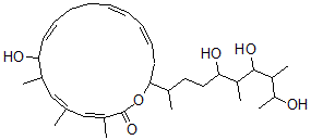 CAS#: 145177-62-4, (3Z,5Z,9Z,13Z,15Z)-8-Hydroxy-3,5,7-Trimethyl-18-(5,7,9-Trihydroxy-6,8-Dimethyldecan-2-Yl)-1-Oxacyclooctadeca-3,5,9,13,15-Pentaen-2-One