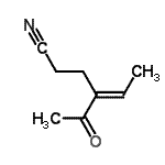 CAS 登录号：145250-01-7， (4E)-4-乙酰基-4-己烯腈