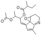 CAS#: 145458-92-0, 5-Methyl-7-(2'-(2''-Methylbutyryloxy)-3'-Acetoxy)Butylidene-1a,2,3,7-Tetrahydrocyclopent(b)Oxireno(C)Pyridine