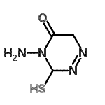 CAS 登录号：145609-55-8， 4-氨基-3-硫基-3,6-二氢-1,2,4-三嗪-5(4H)-酮