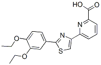 CAS#: 145739-56-6, 2-(3,4-Diethoxyphenyl)-4-(2-carboxy-6-pyridyl)thiazole