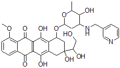 CAS#: 145785-63-3, 9-(1,2-Dihydroxyethyl)-6,9,11-Trihydroxy-7-[5-Hydroxy-6-Methyl-4-(Pyridin-3-Ylmethylamino)Oxan-2-Yl]Oxy-4-Methoxy-8,10-Dihydro-7H-Tetracene-5,12-Dione