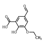 CAS#: 145828-87-1, 3-Ethoxy-5-Formyl-2-Hydroxybenzoic Acid