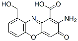 CAS 登录号：146-90-7， 2-氨基-9-(羟基甲基)-3-氧代吩恶嗪-1-羧酸