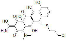 CAS#: 146253-86-3, (2Z,4S,4aR,5S,5aR,6R,12aS)-2-(Amino-Hydroxymethylidene)-6-(3-Chloropropylsulfanylmethyl)-4-Dimethylamino-5,10,11,12a-Tetrahydroxy-4a,5,5a,6-Tetrahydro-4H-Tetracene-1,3,12-Trione