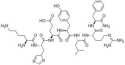 CAS#: 146269-94-5, L-Lysyl-L-histidyl-L-alpha-glutamyl-L-tyrosyl-L-leucyl-L-arginyl-L-Phenylalaninamide
