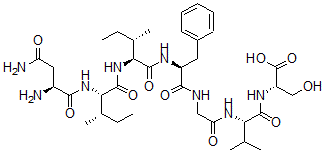 CAS#: 146289-28-3, N-[N-[N-[N-[N-(N-L-Asparaginyl-L-isoleucyl)-L-isoleucyl]-L-phenylalanyl]glycyl]-L-valyl]-L-Serine