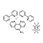 CAS 登录号：146441-73-8， 二(2,2'-联吡啶)-(5-氨基菲咯啉)钌二(六氟磷酸盐)