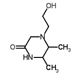 CAS 登录号：146511-05-9， 4-(2-羟基乙基)-5,6-二甲基-2-哌嗪酮