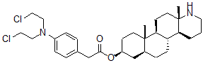 CAS#: 146678-51-5, [(4aS,4bR,6aS,8S,10aS,10bS,12aS)-10a,12a-Dimethyl-1,2,3,4,4a,4b,5,6,6a,7,8,9,10,10b,11,12-Hexadecahydronaphtho[6,5-f]Quinolin-8-Yl] 2-[4-[Bis(2-Chloroethyl)Amino]Phenyl]Acetate