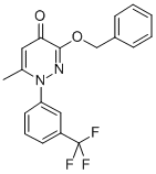 CAS#: 146824-79-5, 6-Methyl-3-(Phenylmethoxy)-1-[3-(Trifluoromethyl)Phenyl]Pyridazin-4-One