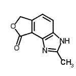 CAS#: 146850-12-6, 2-Methyl-3,6-Dihydro-8H-Furo[3,4-e]Benzimidazol-8-One