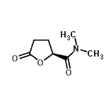 CAS 登录号：146917-05-7， (2S)-N,N-二甲基-5-氧代-四氢呋喃-2-甲酰胺