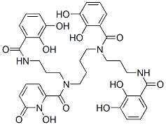 CAS 登录号：146980-30-5， N-[3-[(2,3-二羟基苯甲酰)氨基]丙基]-N-[4-[(2,3-二羟基苯甲酰)-[3-[(2,3-二羟基苯甲酰)氨基]丙基]氨基]丁基]-1-羟基-6-氧代吡啶-2-甲酰胺