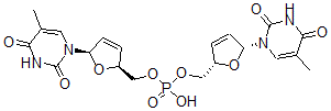 CAS#: 147104-00-5, Bis[[(2S,5R)-5-(5-Methyl-2,4-Dioxopyrimidin-1-Yl)-2,5-Dihydrofuran-2-Yl]Methyl] Hydrogen Phosphate