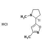 CAS 登录号：147388-83-8， 3-甲基-5-[(2S)-1-甲基-2-吡咯烷基]-1,2-恶唑盐酸盐(1:1)