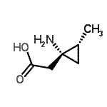 CAS 登录号：147458-98-8， [(1R,2R)-1-氨基-2-甲基环丙基]乙酸