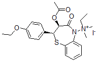 CAS#: 147511-30-6, [(2S,3S)-3-Acetyloxy-2-(4-Ethoxyphenyl)-4-Oxo-2,3-Dihydro-1,5-Benzothiazepin-5-Yl]-Ethyl-Dimethylazanium Iodide