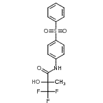 CAS 登录号：147695-92-9， 3,3,3-三氟-2-羟基-2-甲基-N-[4-(苯磺酰基)苯基]丙酰胺