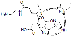 CAS#: 147740-90-7, (2S-trans)-3-(3-((2-Aminoethyl)Amino)-3-Oxopropyl)-7-Carboxy-12,17-Diethyl-2,3-Dihydro-2,8,13,18-Tetramethyl-21H,23H-Porphine-5-Acetic Acid